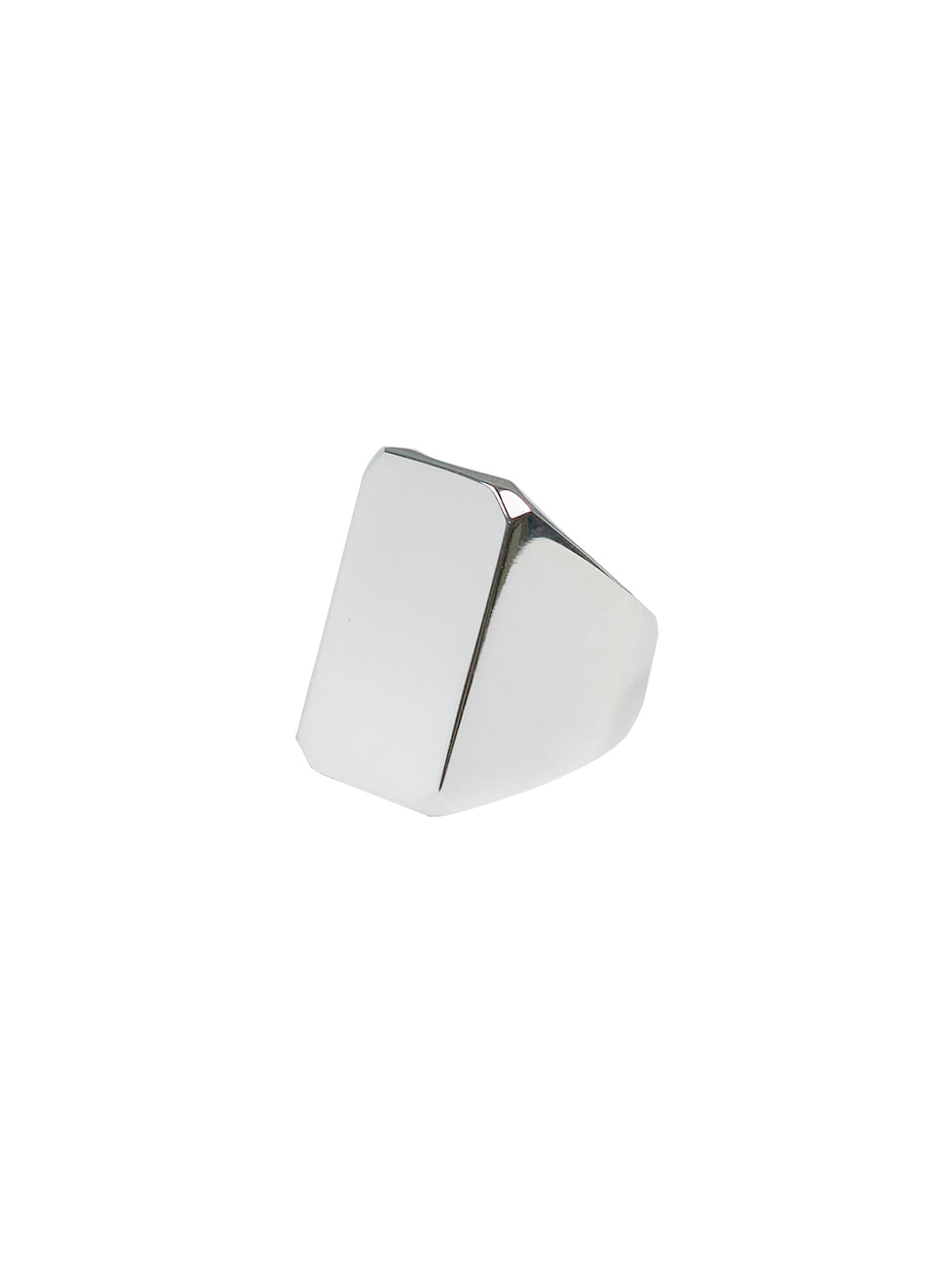 Square silver ring