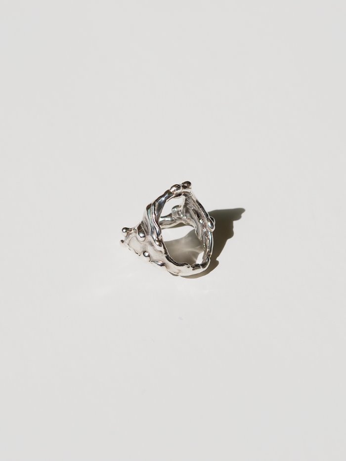 Drippings silver ring 3