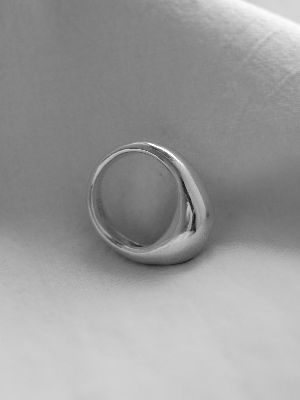 Bold silver ring