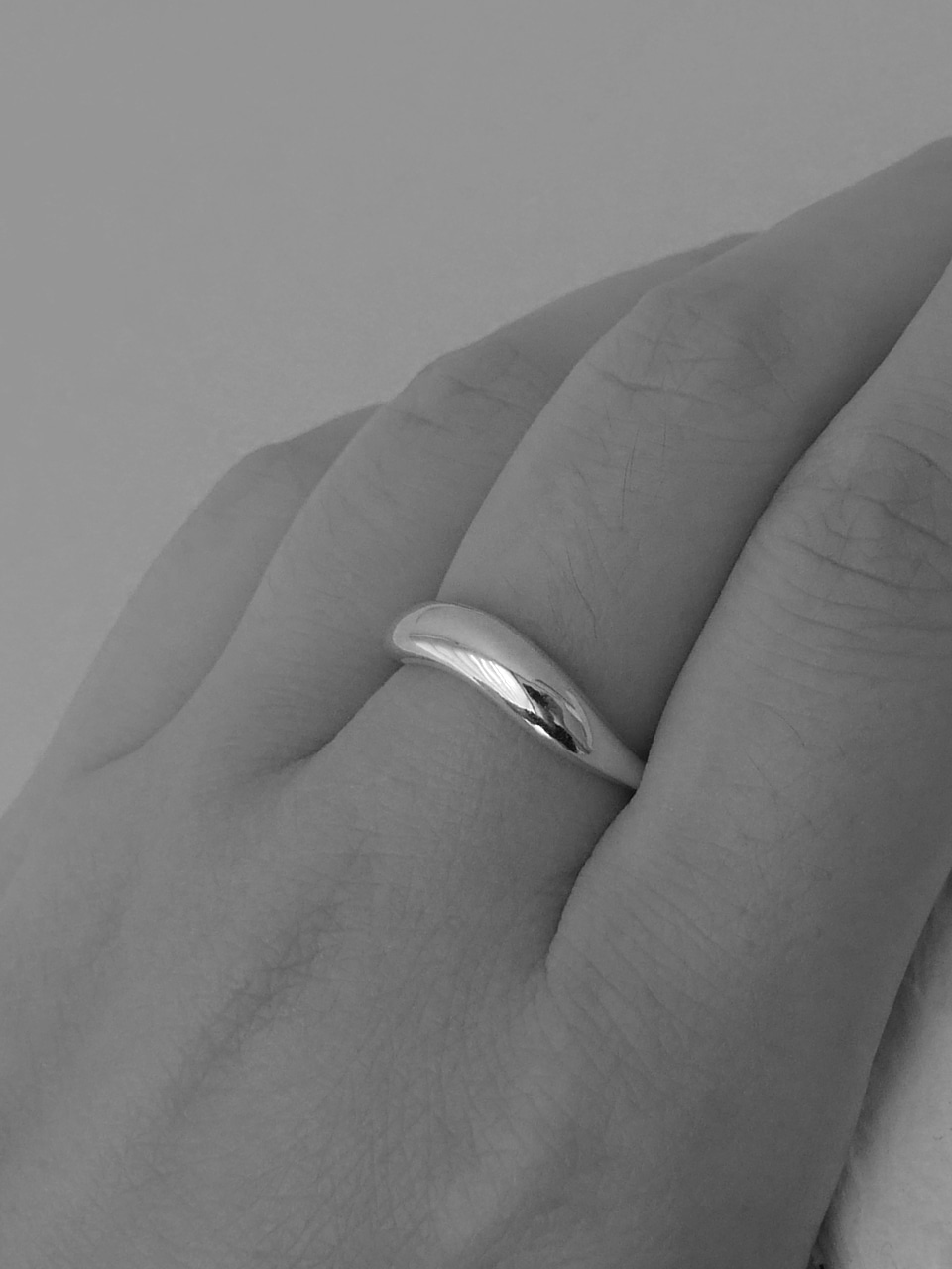 wave silver ring