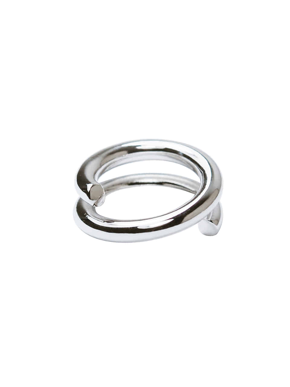 Twist Bold ring silver